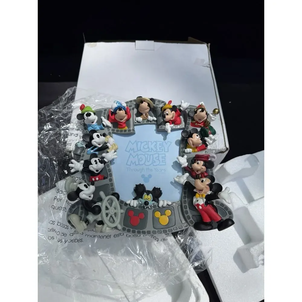 Mickey Mouse Walt Disney Through The Years Faces Picture Photo Frame New In Box!